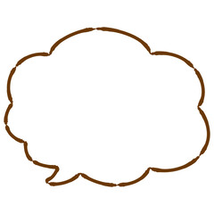 もこもこのかわいい吹き出し