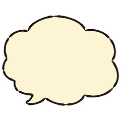 もこもこのかわいい吹き出し