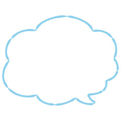 Fototapeta premium もこもこのかわいい吹き出し