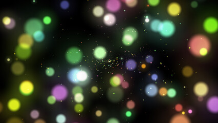 Abstract Bokeh Background. multicolor vintage lights background.