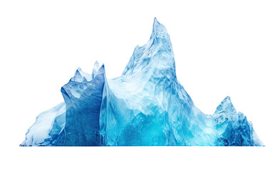 Iceberg isolated on transparent background, Generative AI