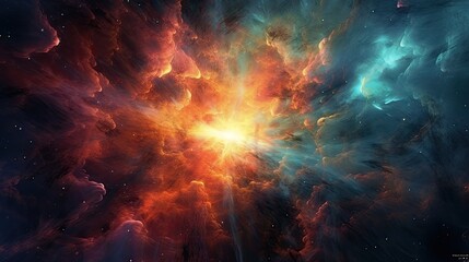 space galaxy cloud nebula. Stary night cosmos. Universe science astronomy. Supernova background generative AI