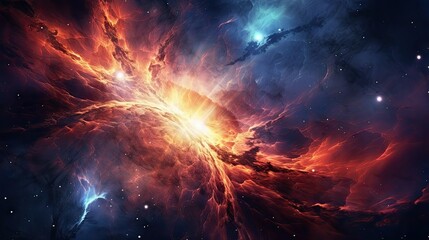 space galaxy cloud nebula. Stary night cosmos. Universe science astronomy. Supernova background generative AI