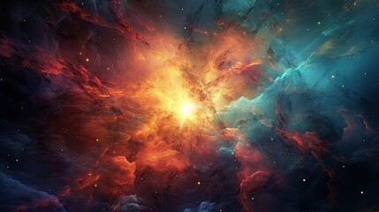 space galaxy cloud nebula. Stary night cosmos. Universe science astronomy. Supernova background generative AI