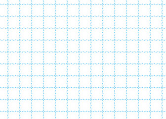 破線ウェーブのチェック柄のパターン素材、格子模様、ベクター素材