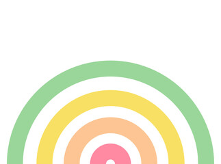 green yellow and orange minimal rainbow