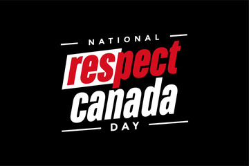 Fototapeta na wymiar Respect Canada Day, background template Holiday concept