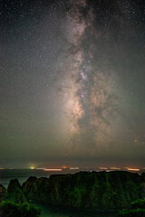 千葉県南房総で撮影した立ち上がる夏の天の川