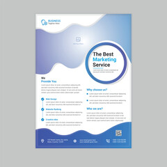 Healthcare Flyer template with Bullet Points