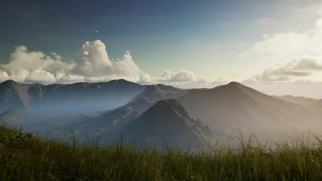 Mountain View, Beautiful View of Mount Bromo, East Java, Indonesia