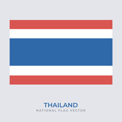National Flag of thailand vector design, thailand flag transparent design vector png