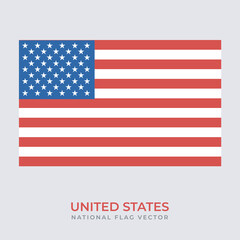 National Flag of united states of america vector design, usa flag transparent design vector png