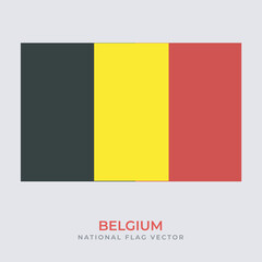 Fototapeta premium National Flag of belgium vector design, belgium flag transparent design vector png