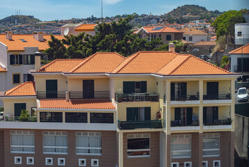 Obraz premium landscape of the city of Funchal on the island of Madeira