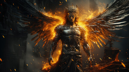 archangel with wings