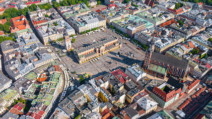 Beautiful view of the city of Krakow, Poland