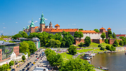 Obraz premium Beautiful view of the city of Krakow, Poland