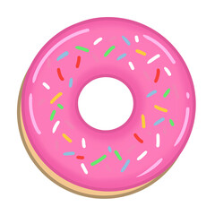 Strawberry sprinkle donut