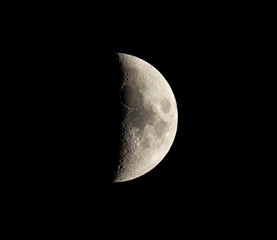 photo of the Moon taken from home with zoom lens