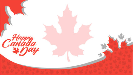 Happy Canada Day Illustration Background Banner