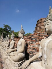 Obraz premium statue of buddha at Ayutthaya province