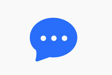 Geometric chatting  illustration in flat style design. Vector illustration and icon. 