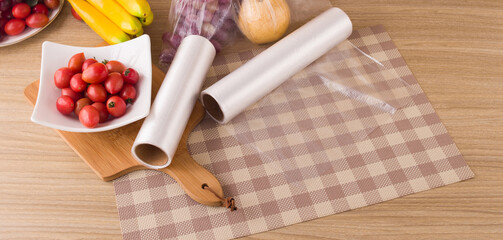 Clean and transparent preservation bag, plastic wrap, transparent bag