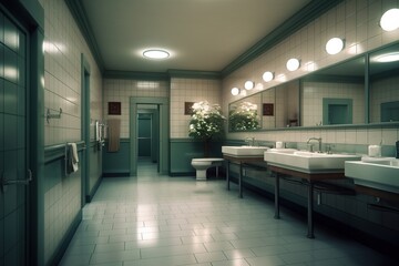 rest room. generated by AI.