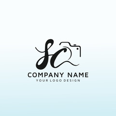 Photographer Looking vector logo design