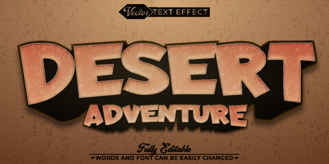 Desert Adventure Editable Text Effect Template