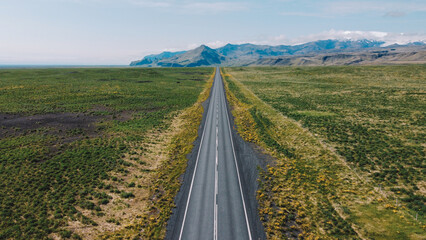 The Empty Roads Aerial view