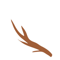 Illustration of a Brown Tree Branch