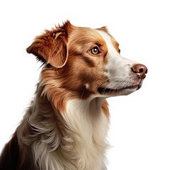 australian shepherd. Happy dog ​​collection for decorating projects Transparent background. generative AI