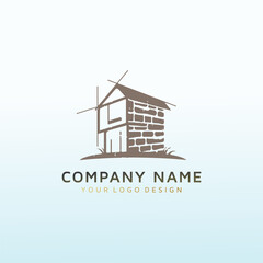 nature architecture vector logo design