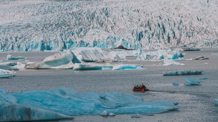 Obraz premium Icebergs And Ice glaciers in Iceland