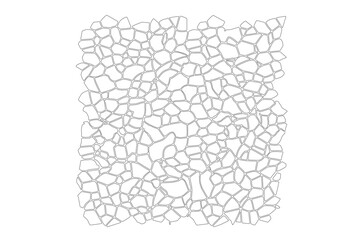 Title	
Stone on ground vector, Broken tiles mosaic pattern. texture interior background line art. set of graphics elements drawing for architecture and landscape design. cad pattern
