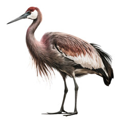 Fototapeta premium crane bird looking on background
