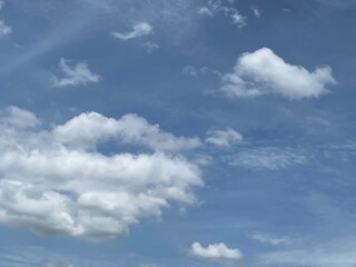 blue sky with clouds