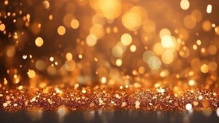 Glitter light grunge gold background (Ai generated)