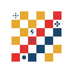 Retro Checkered Pattern