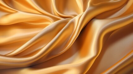 Obraz premium Gold silk texture luxurious satin, abstract background (Ai generated)