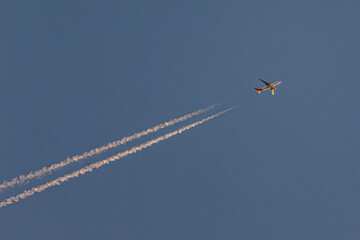 airplane in the sky