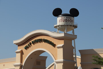 Naklejka premium Parc à thème Disneyland Paris et Walt Disney Studios