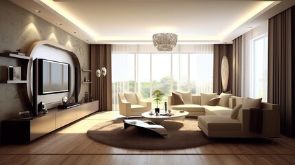 Interior design and home decor (Ai generated)