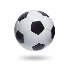 soccer ball, transparent background - obrazy, fototapety, plakaty
