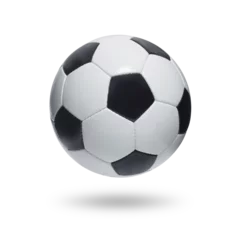 Zelfklevend Fotobehang soccer ball, transparent background © Retouch man