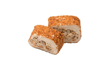 Sweet roll with nuts, turkish sweets.