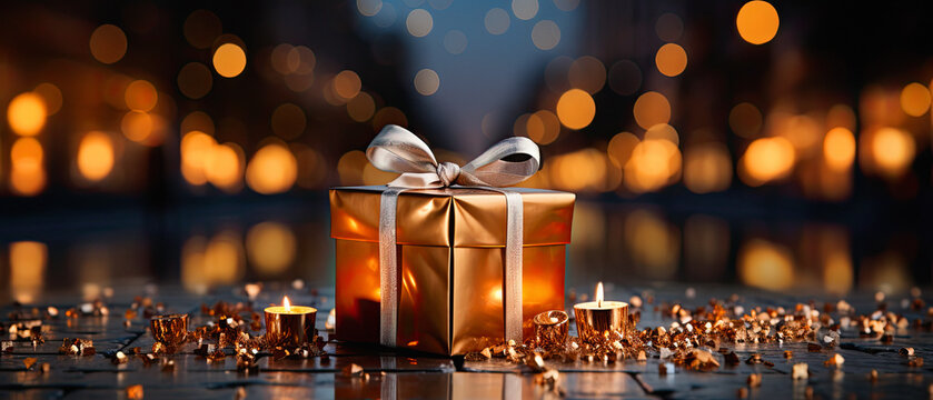 Close-Up Shot of a Gift Box Wrapped with Black Ribbon · Free Stock Photo
