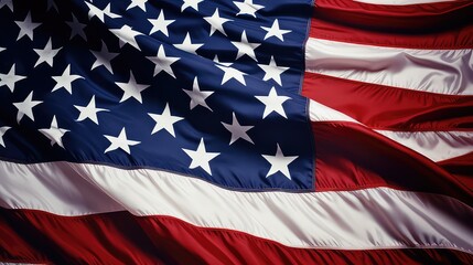 Fototapeta na wymiar American flag fluttering, american flag background fluttering, american independence backdrop