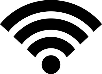 Wifi Icon Black Color - obrazy, fototapety, plakaty